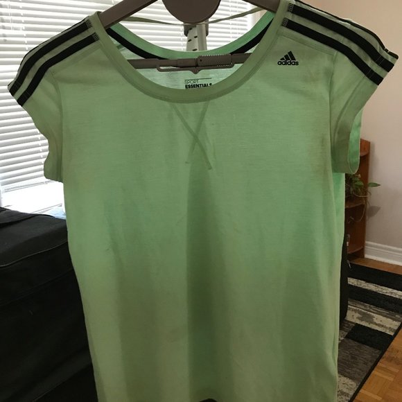 Adidas climalite stripes and logo t shirt - Picture 2 of 6